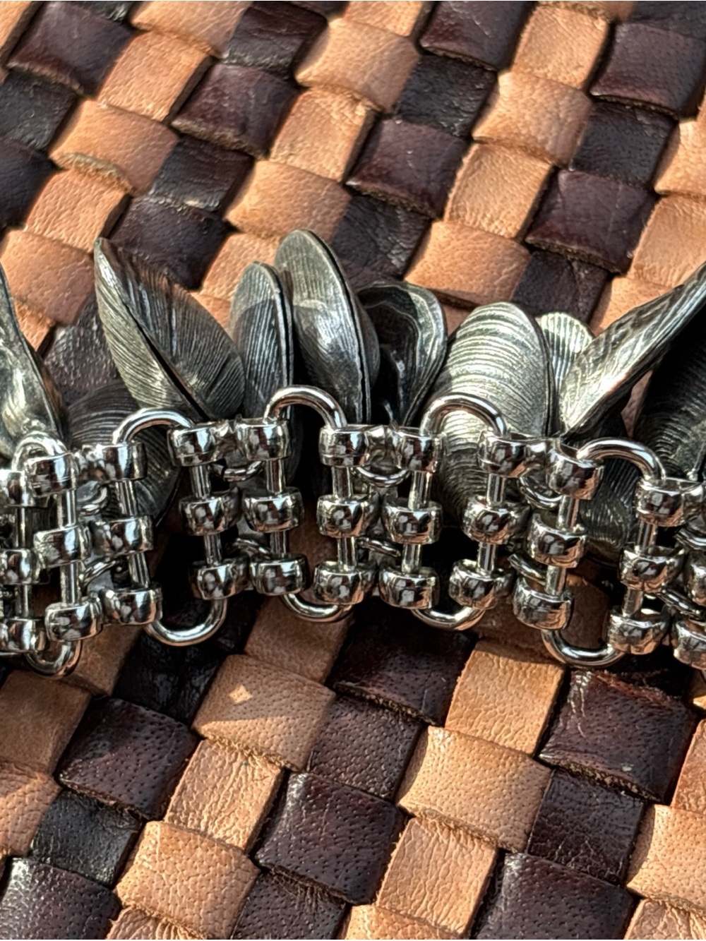 Napier Seashells Charm Bracelet Vintage Oysters Clams Mussels Cha Cha SilverTone - Picture 14 of 16